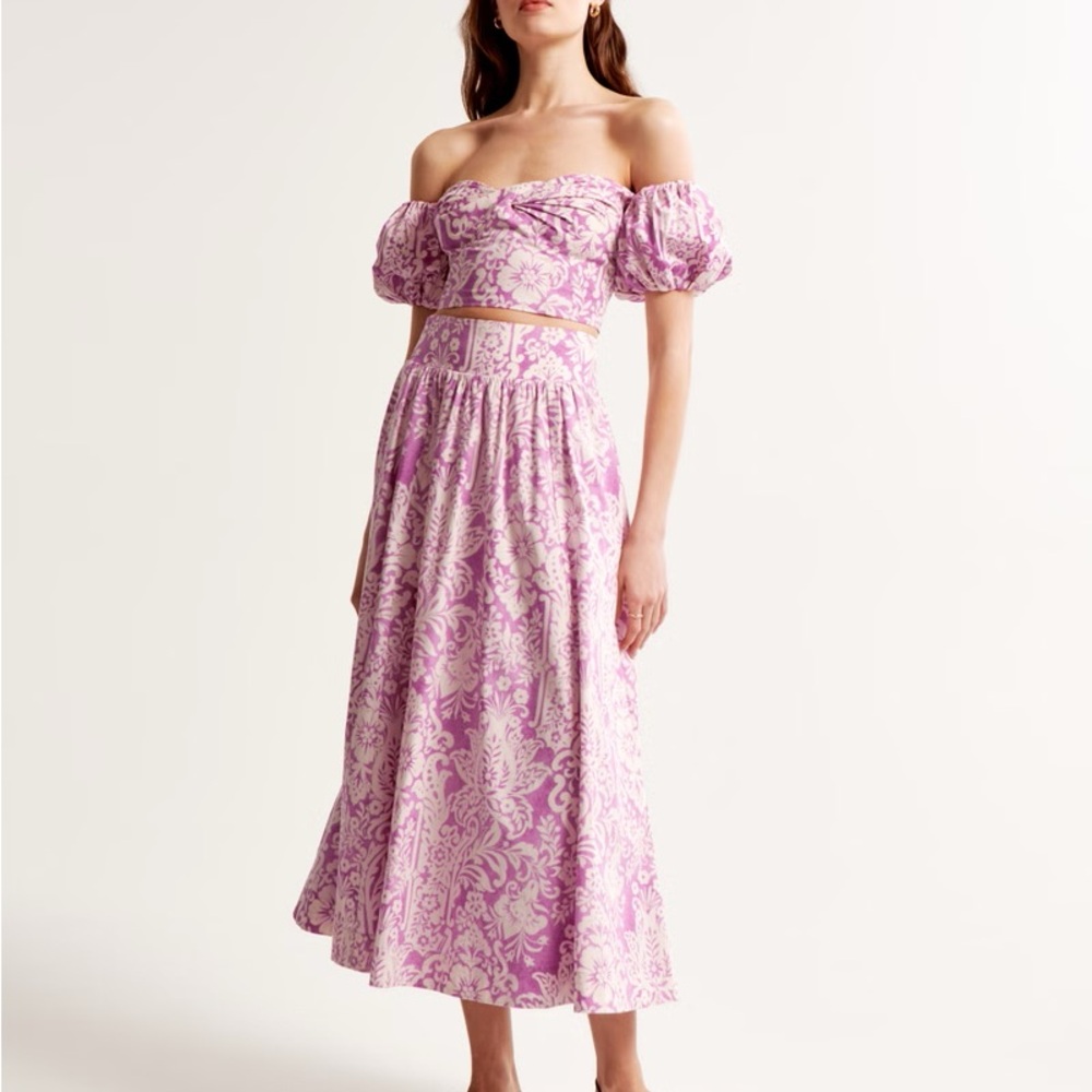Abercrombie & Fitch Purple Maxi Skirt